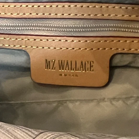 MZ Wallace Nylon Quilted Medium Metro Tote Bag - Taupe - Picture 9 of 11